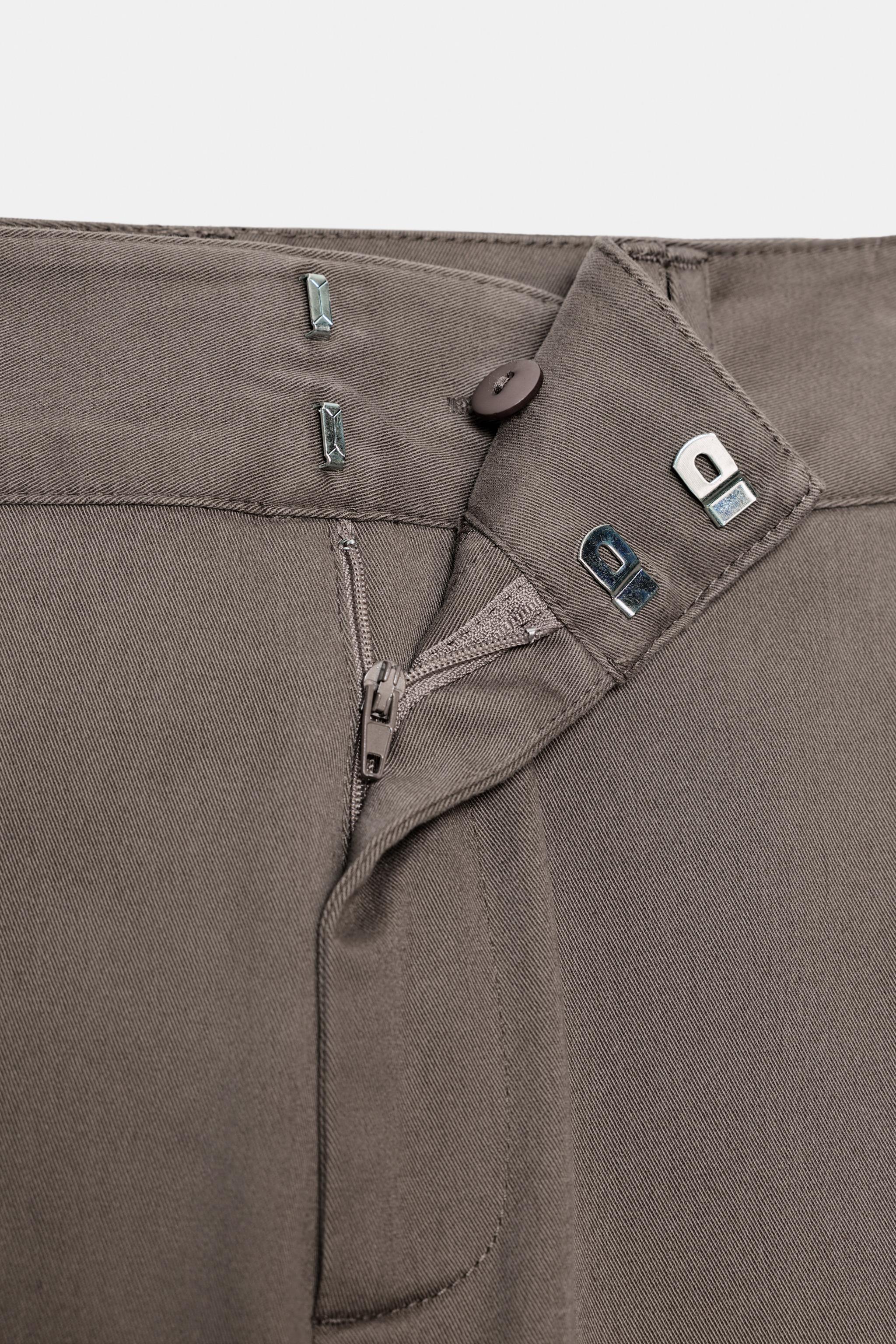 MID-RISE STRAIGHT LEG PANTS