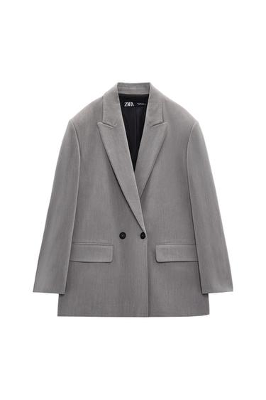 DOUBLE-BREASTED OVERSIZED BLAZER