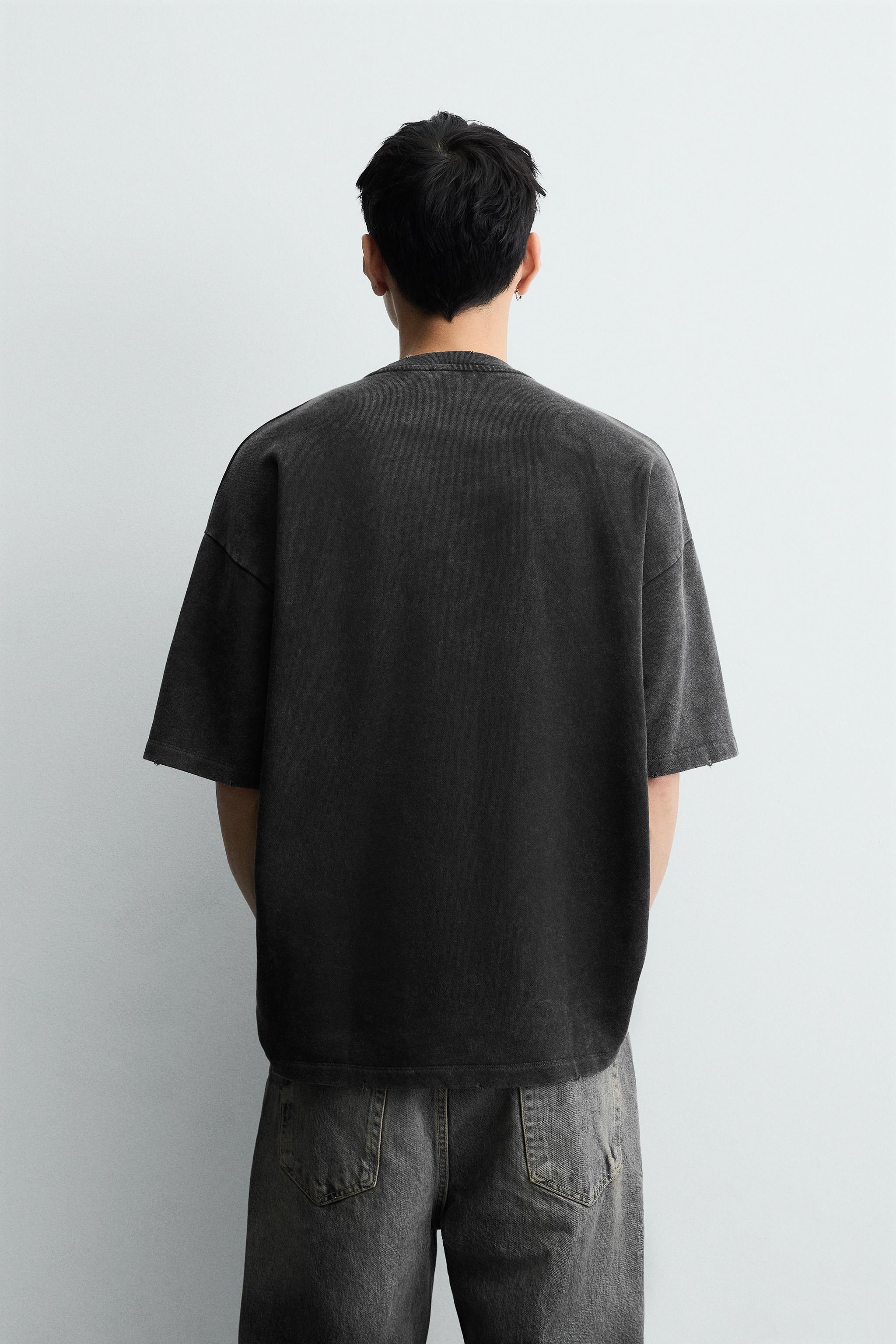 COMBINATION PRINT SWEATSHIRT - Dark anthracite | ZARA United