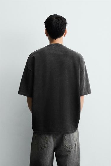 SWEAT IMPRIMÉ COMBINÉ - Anthracite foncé de Zara - Image 2