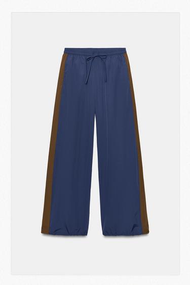 TECHNICAL SIDE STRIPE PANTS — Blue 1