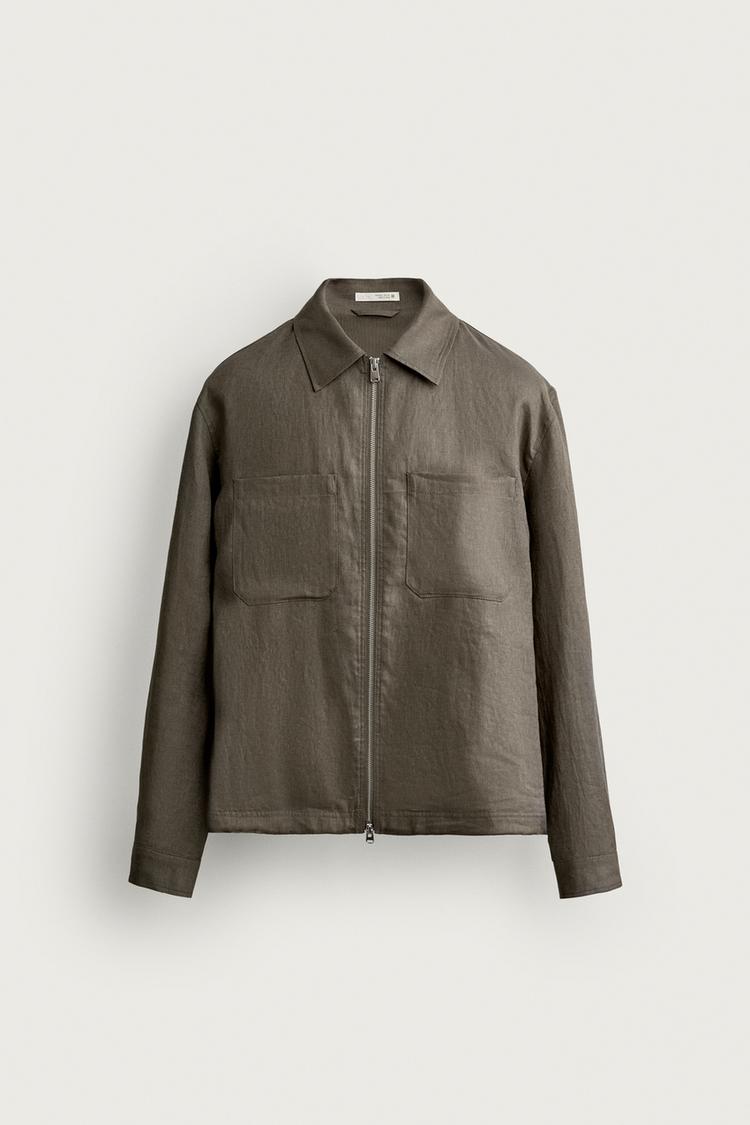 OVERSHIRT 100% LINO CON CIERRE 8