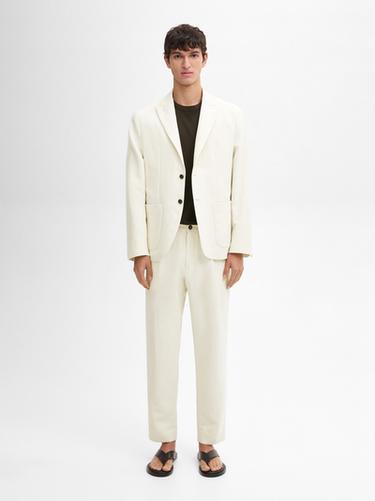 Americana traje mezcla algodón - Crudo de Zara - Imagen 0