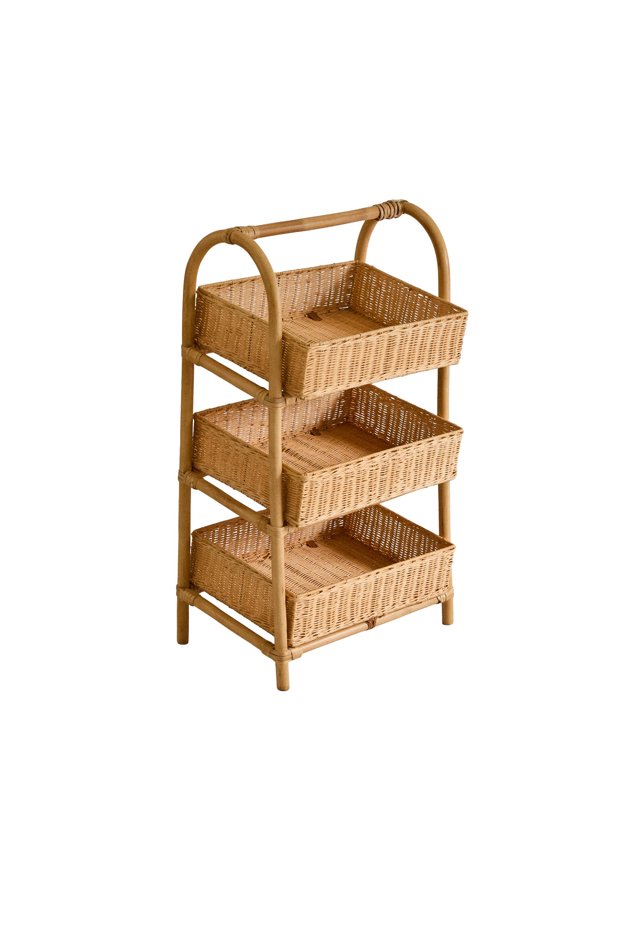 ラタン ストレージラック - ライトベージュ | ZARA Japan / 日本