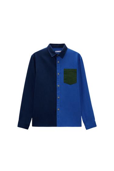 BLOCK COLOR OVERSHIRT