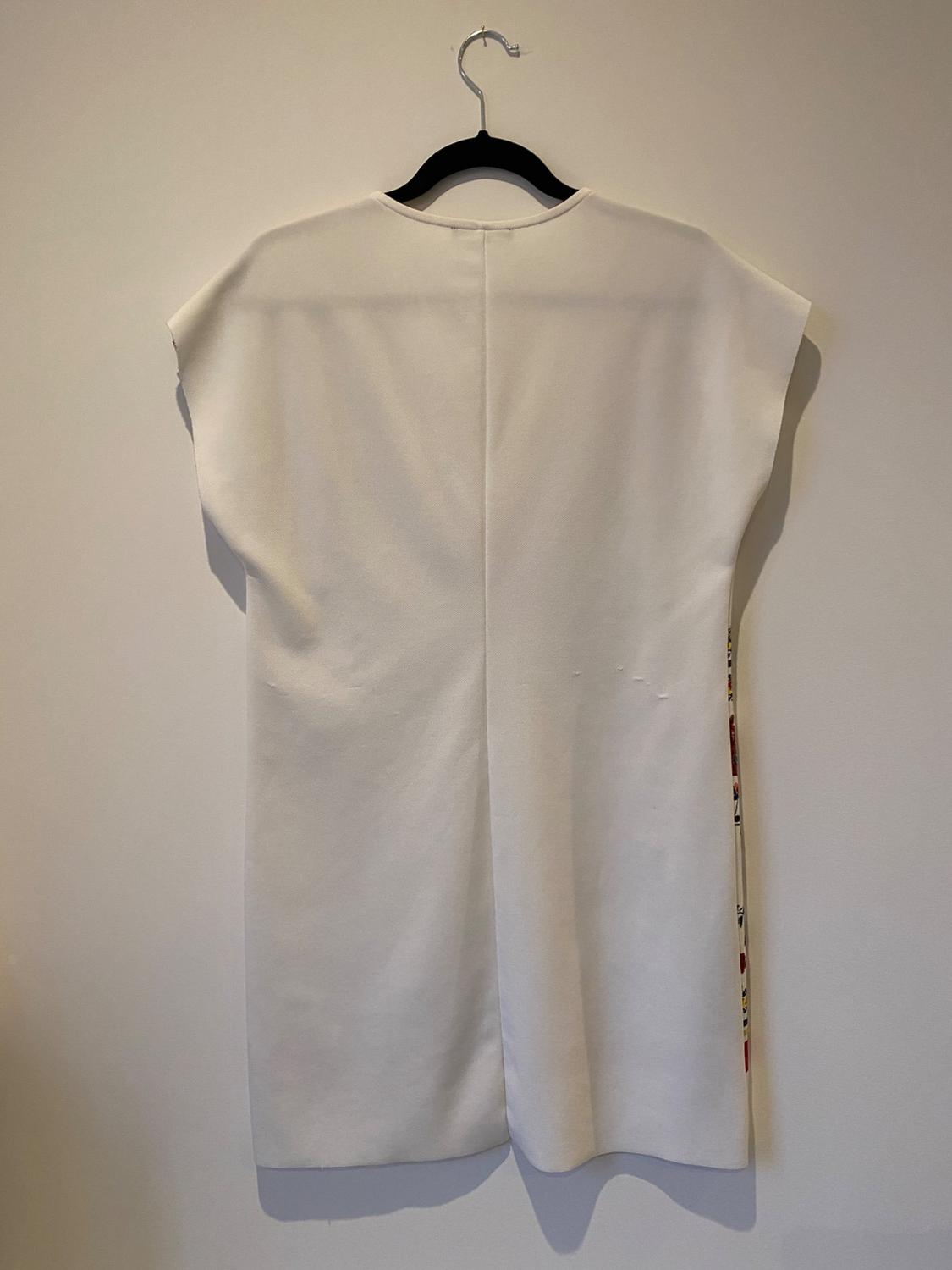 OVERSIZE WHITE DRESS WITH PRINT SIZE S - Image 4