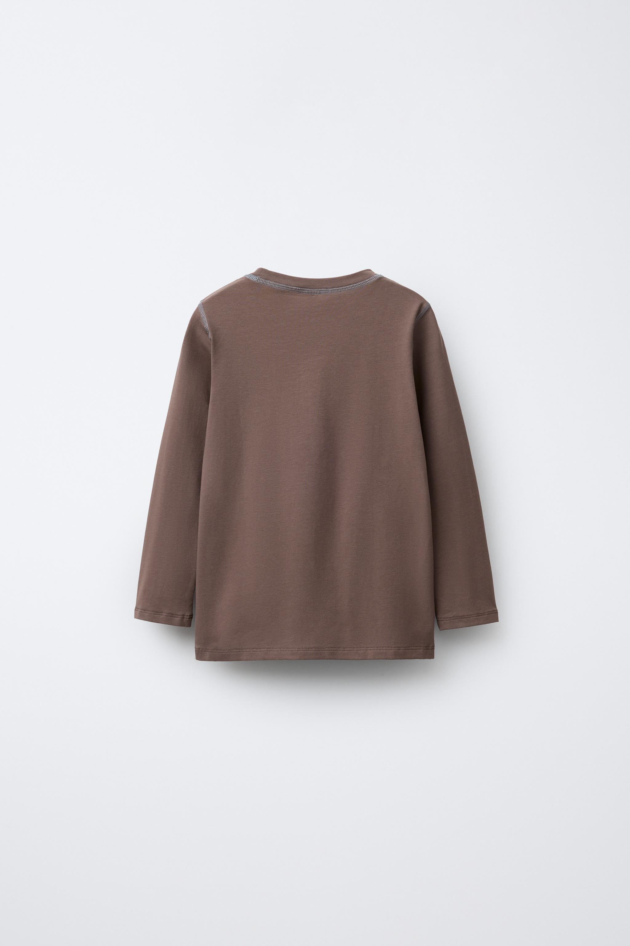 TWO-PACK OF CONTRAST OVERLOCK T-SHIRTS