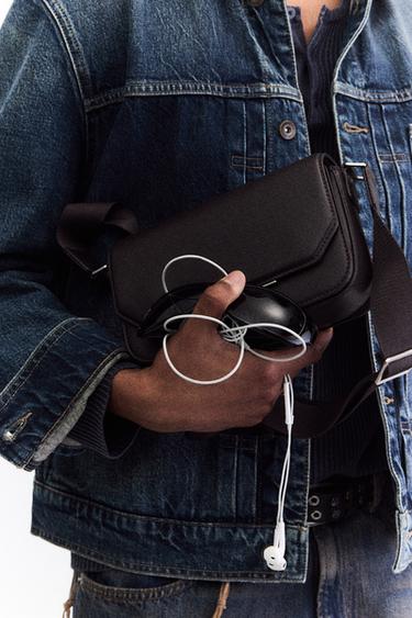 PLAIN CROSSBODY BAG WITH FLAP - Brown by Zara