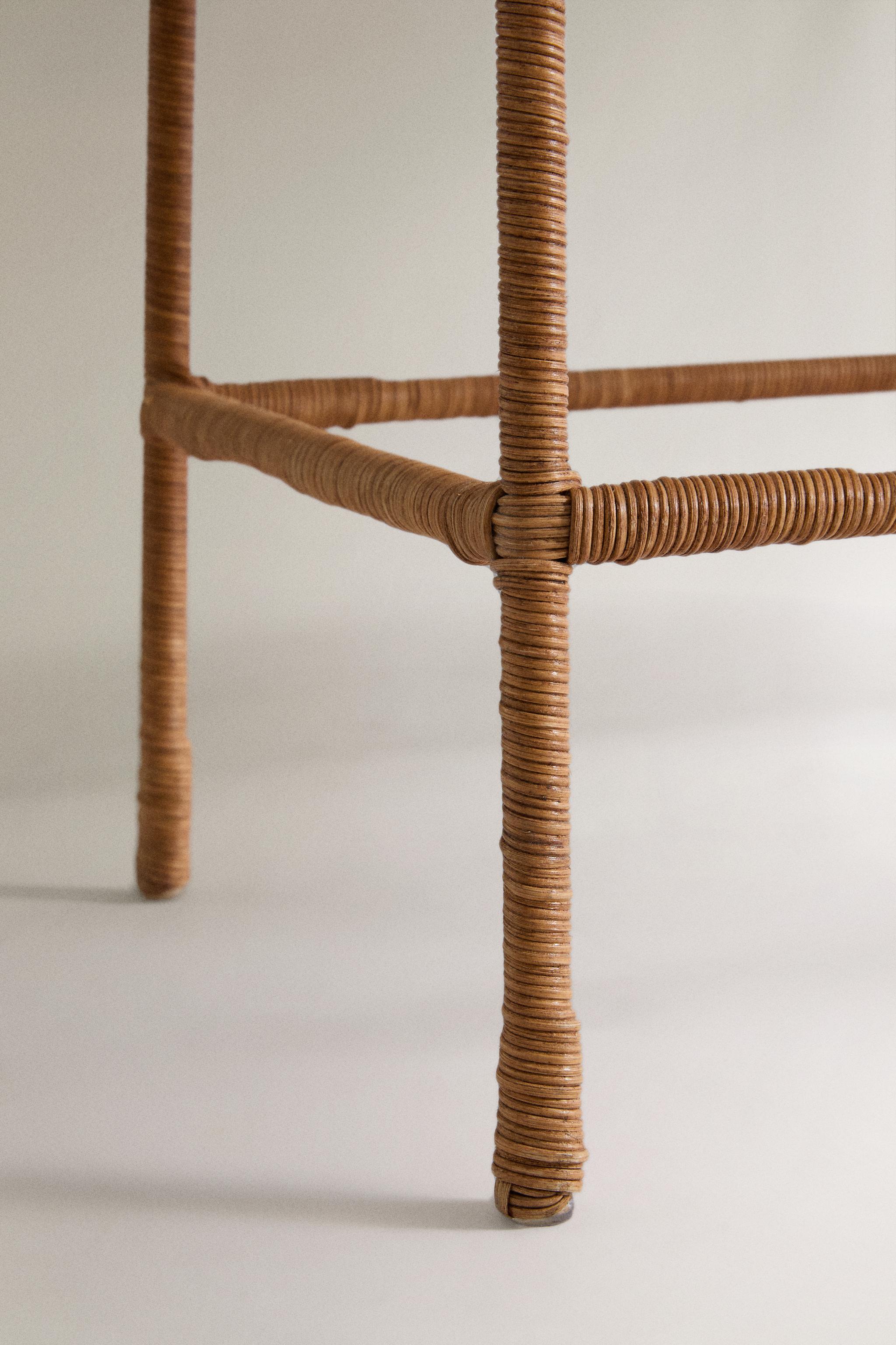 RATTAN BENCH - Brown | ZARA Canada