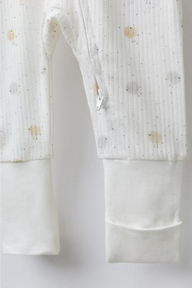 PYJAMA UNE PIÈCE POUSSINS PIEDS CONVERTIBLES - Écru de Zara - Image 5