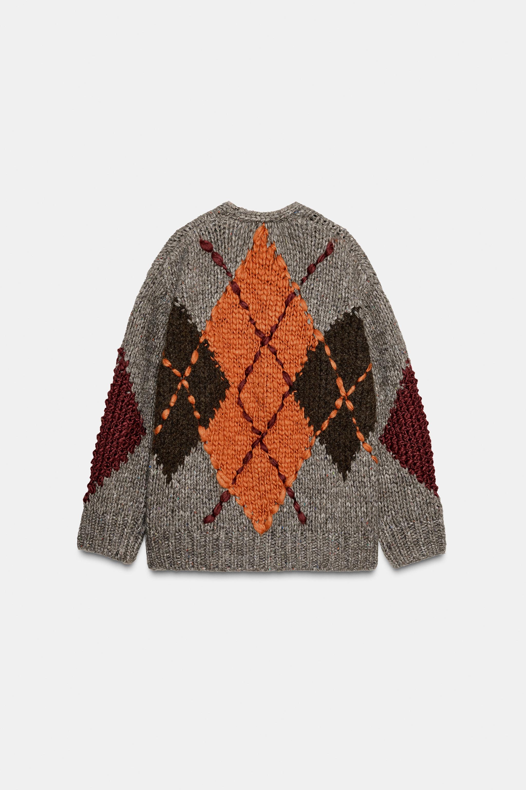 Yorkdale Argyle Sweater Vest Zara Zara DIAMOND AND BOW KNIT