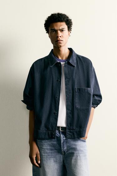 SURCHEMISE EN DENIM LÉGER - Indigo de Zara