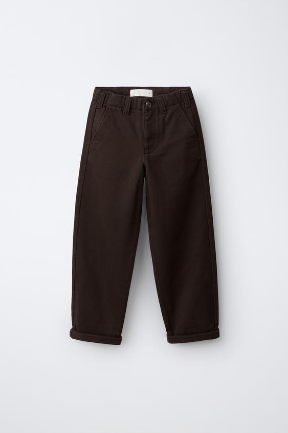 SOFT TOUCH CHINO TROUSERS - Burgundy by Zara - Image 0