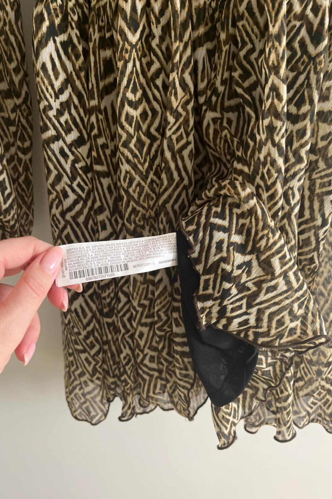 PRINTED MINI DRESS - Image 2