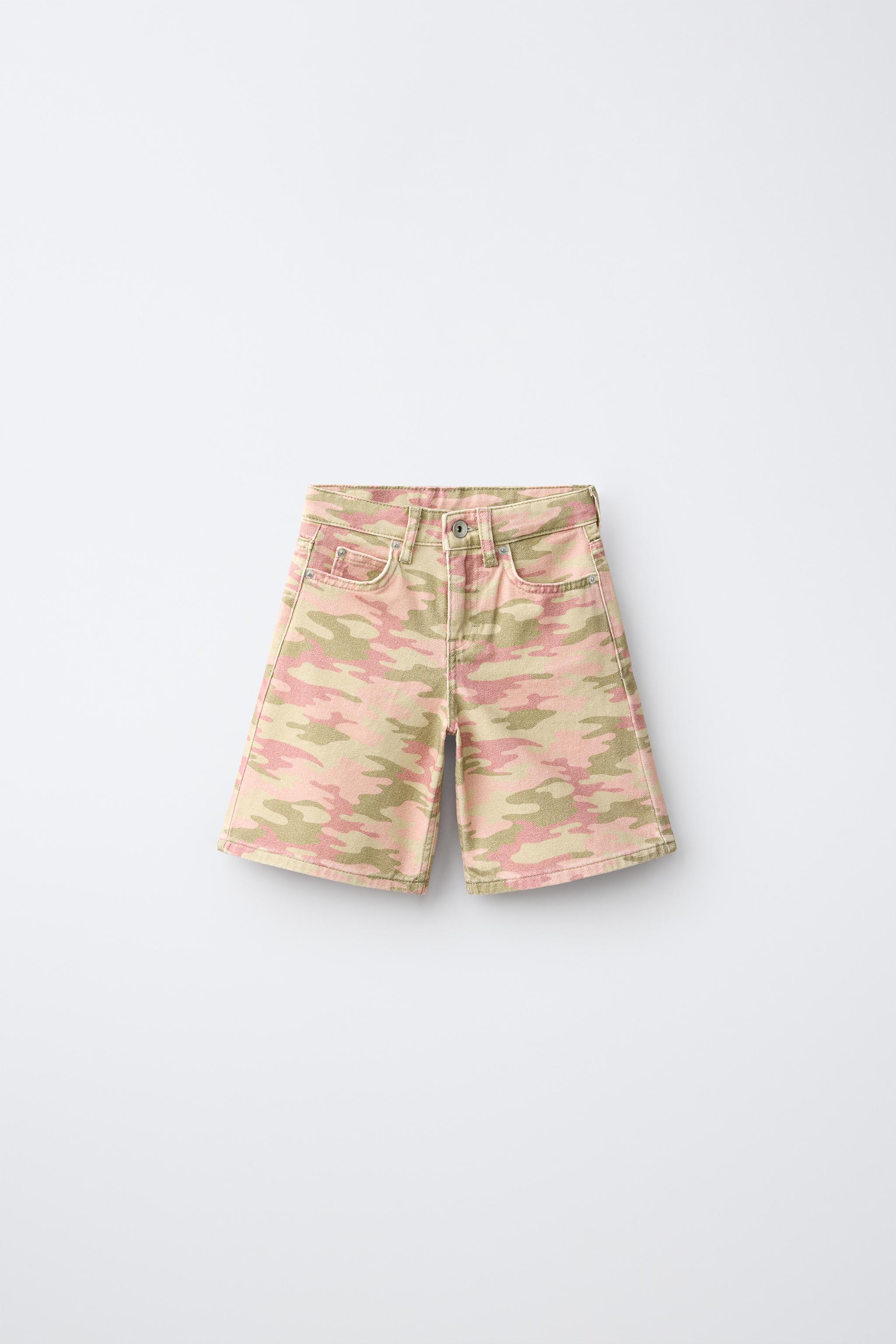 LONG PRINTED BERMUDA SHORTS