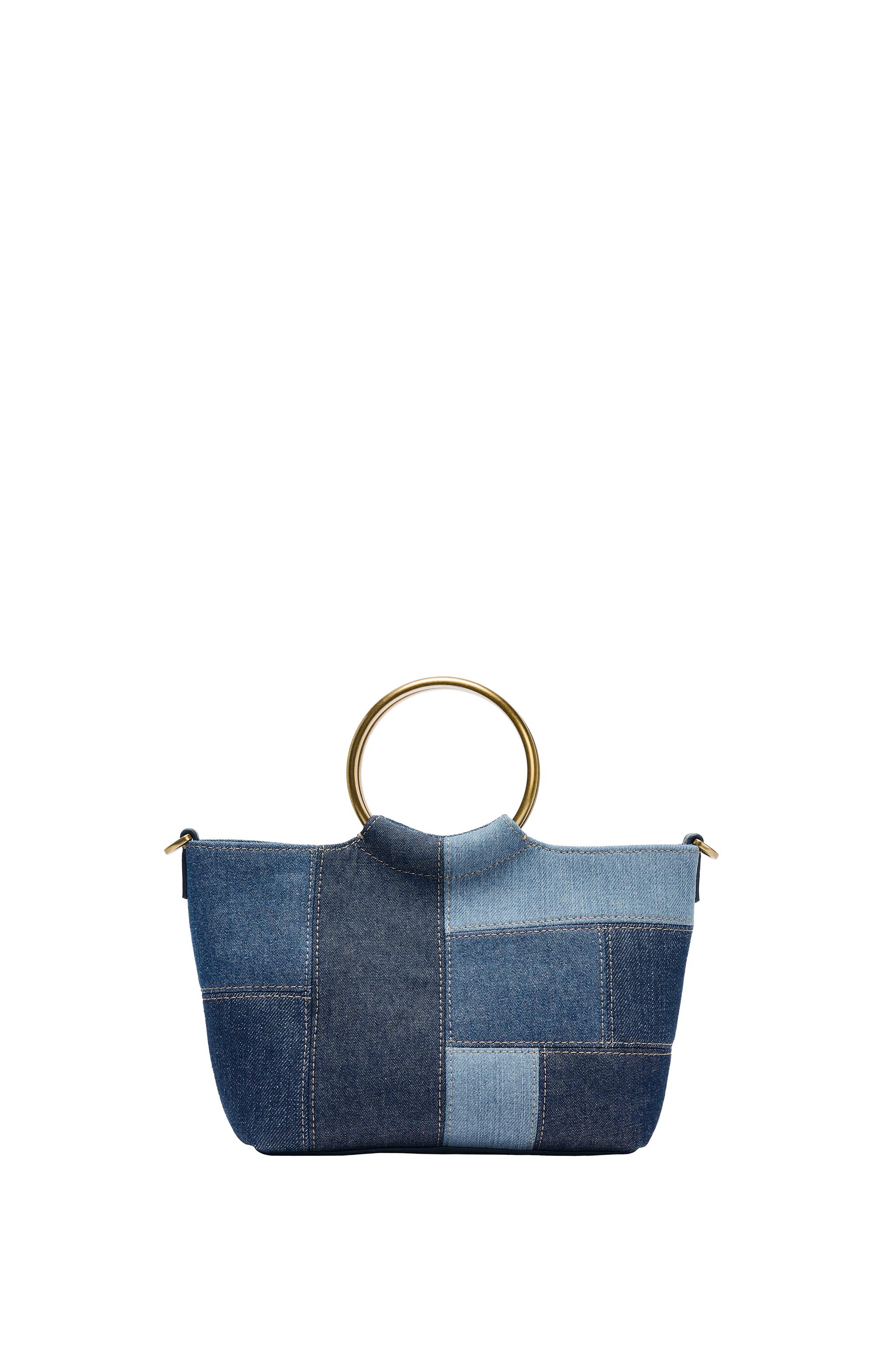 MINI SHOULDER BAG PATCHWORK - Azul-denim | ZARA Brasil