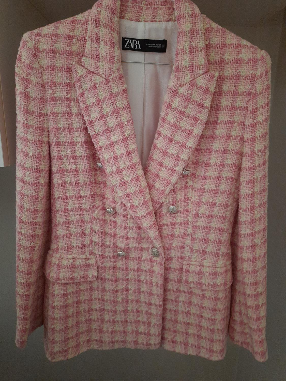 TEXTURED DOUBLE-BREASTED BLAZER