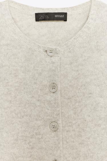 100% WOOL BASIC JACKET - Sand / Marl by Zara - Image 9