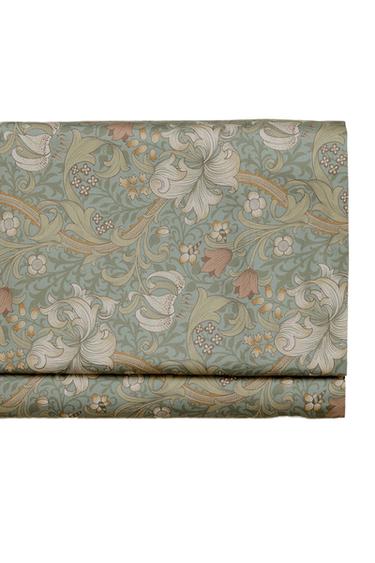 MORRIS & CO. COTTON SATEEN FLAT SHEET - Green by Zara