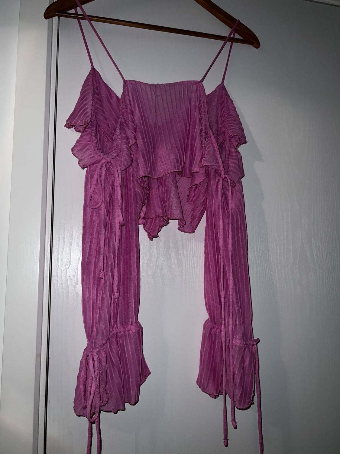 PLEATED TOP WITH RUFFLES - Image 4