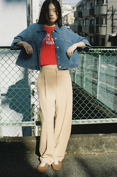 TRF ケープデニムジャケットブルー0ZaraのTRF ケープデニムジャケット - ブルー - 画像 0