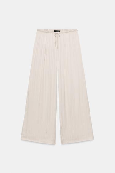 팔라초 루즈 팬츠 - Zara 스톤