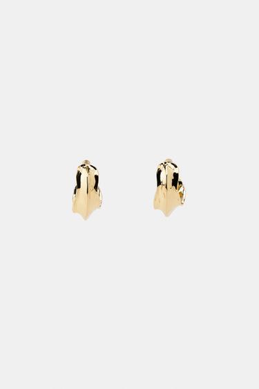 PENDIENTE ARO RELIEVE - Dorado de Zara