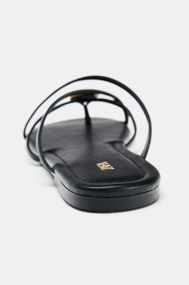 SANDALES PLATES MULTI-BRIDES - Noir de Zara - Image 5