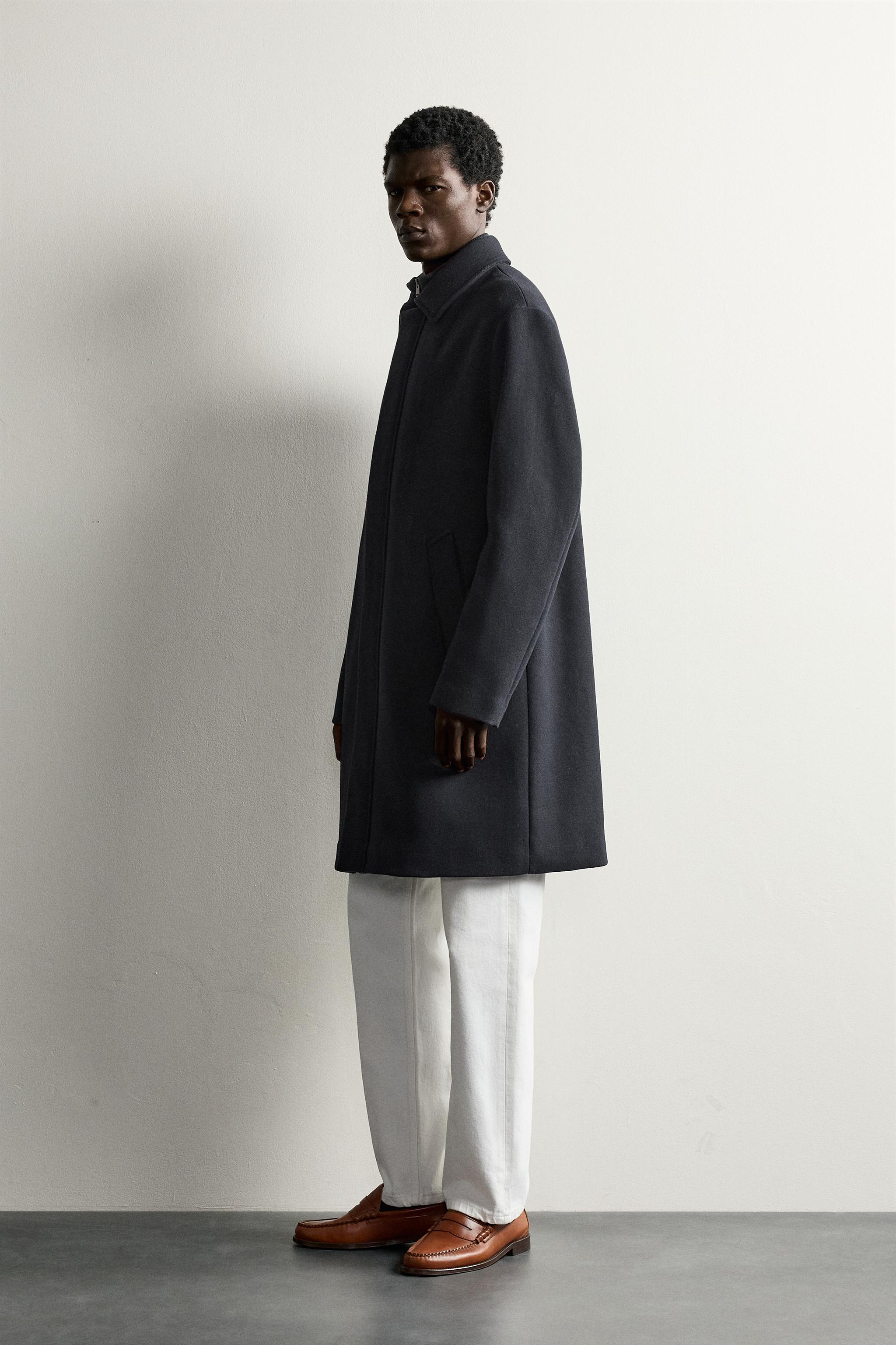 MANTEAU REGULAR FIT À COL AMOVIBLE