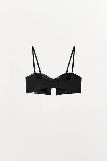 SOUTIEN-GORGE MÉLANGE POLYAMIDE DÉCOR - Noir de Zara - Image 7