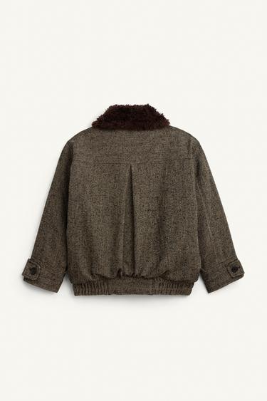 BLOUSON BOMBER CHEVRONS BIMATIÈRE ÉDITION LIMITÉE - Noir de Zara - Image 6