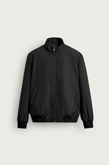Zara WATER REPELLENT PUFFER JACKET - Black