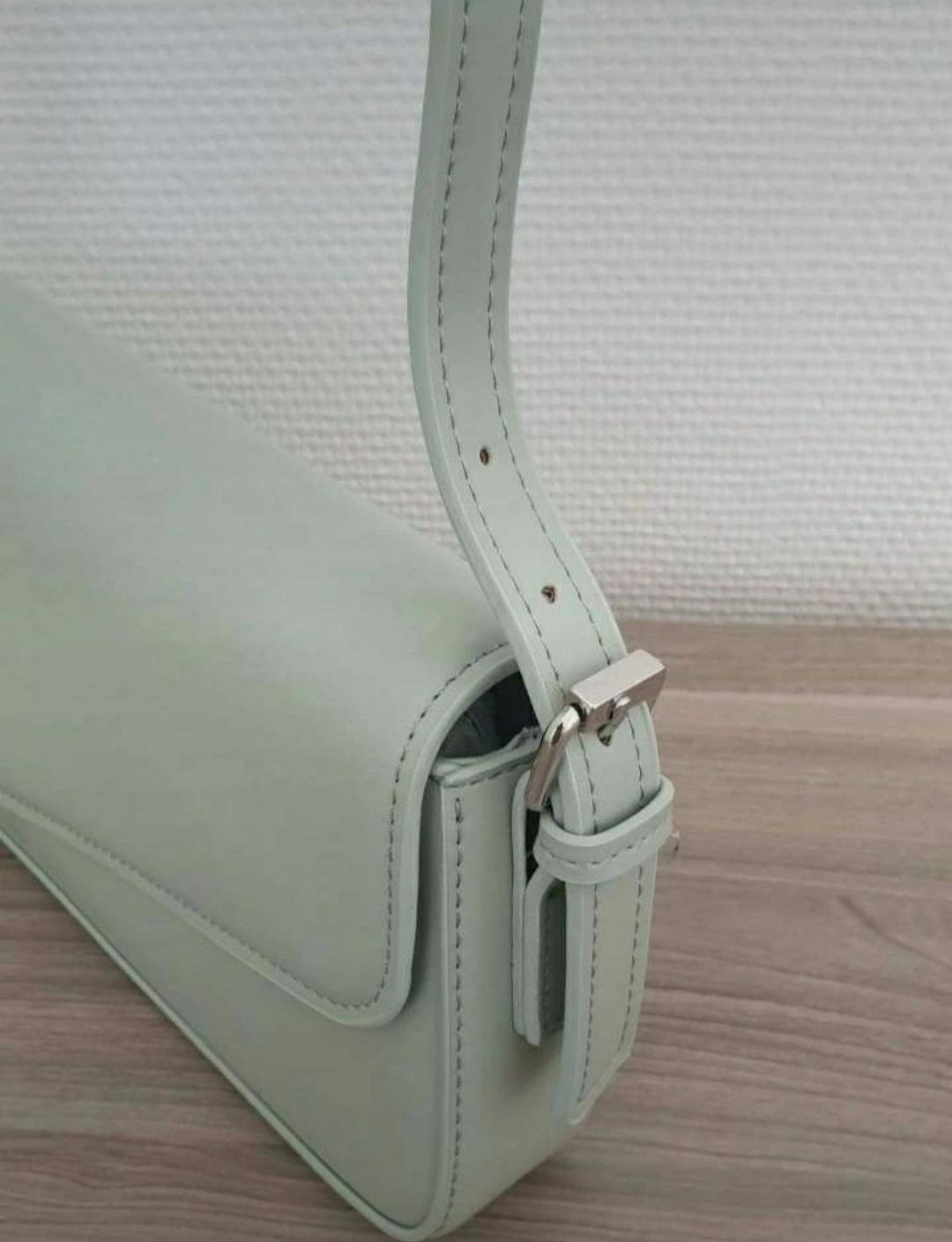 SHOULDER BAG WITH GEOMETRIC FLAP - Image 4