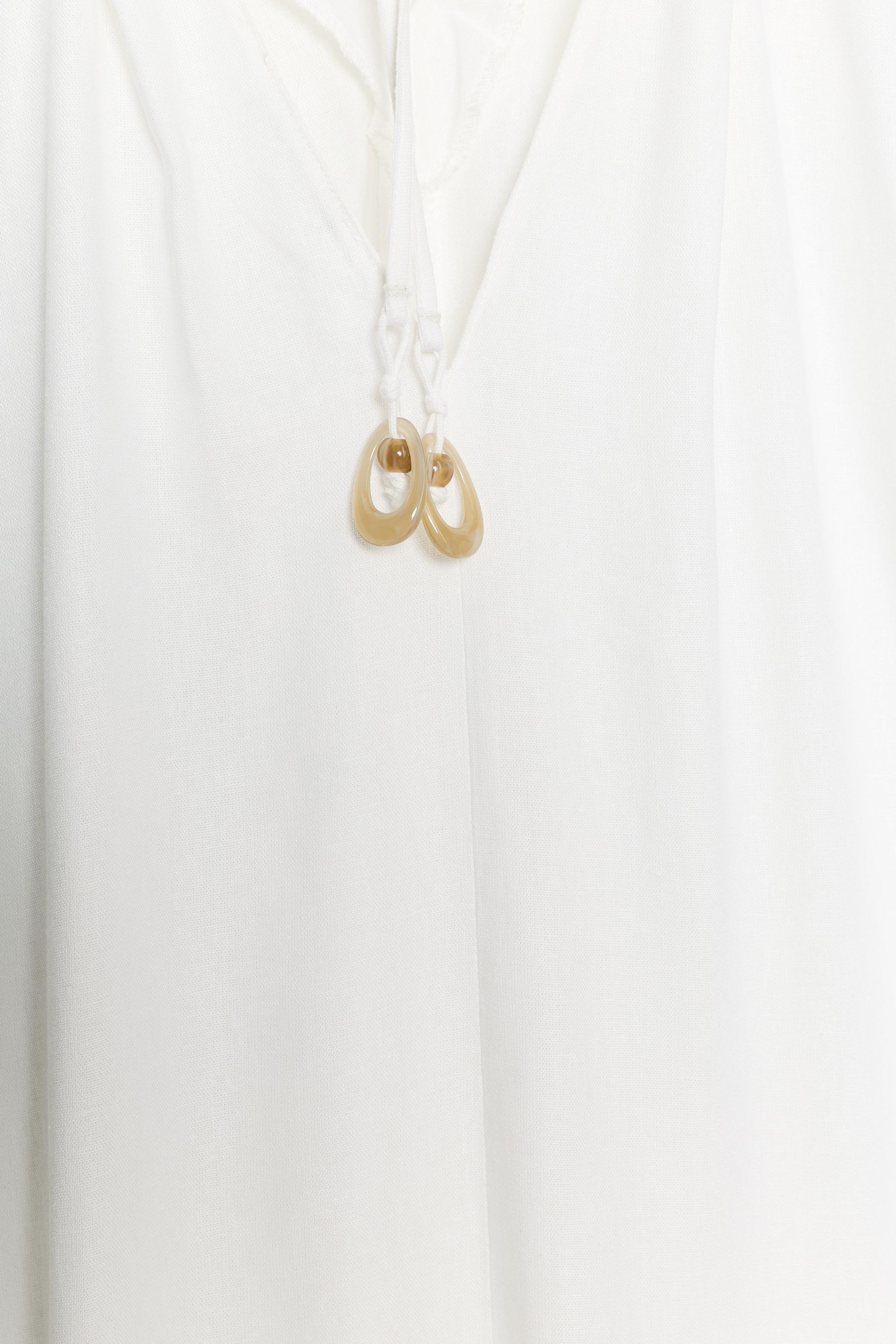 Женские платья Zara LINEN LONG DRESS — фото 10