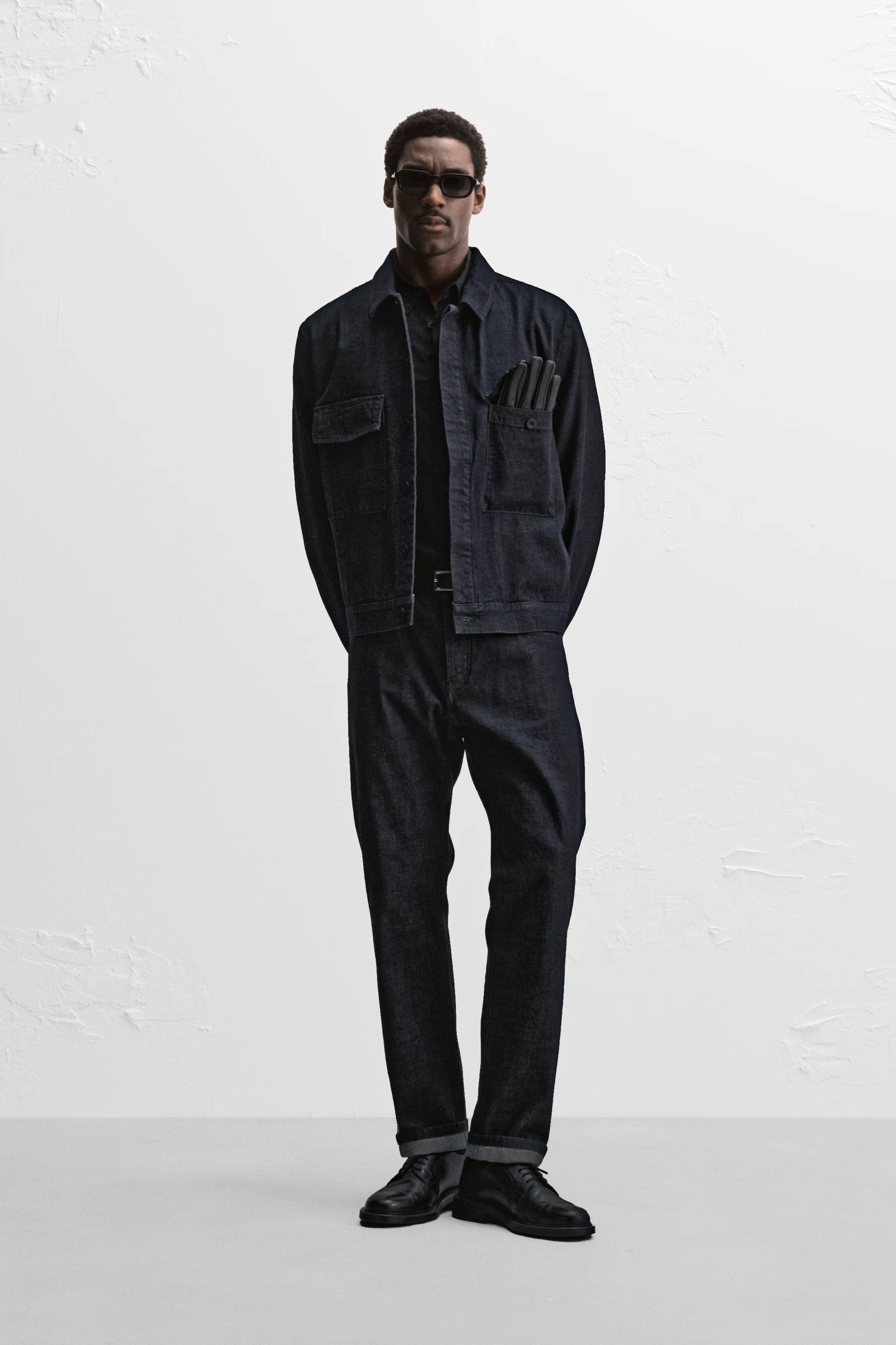 ★ZARA★ SELVEDGE DENIM OVERSHIRT LIMITED EDITION DENIM SHIRT - Mid-blue | ZARA Canada