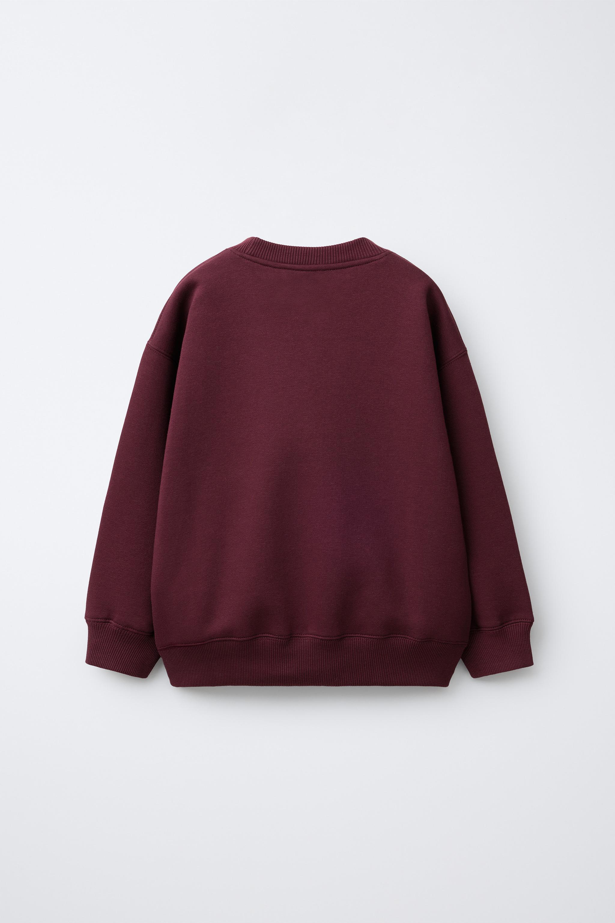 EMBROIDERED TEXT SWEATSHIRT