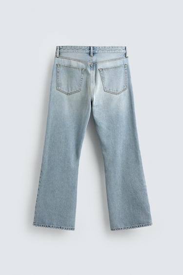 FLARED FIT JEANS - Light blue by Zara - Image 7