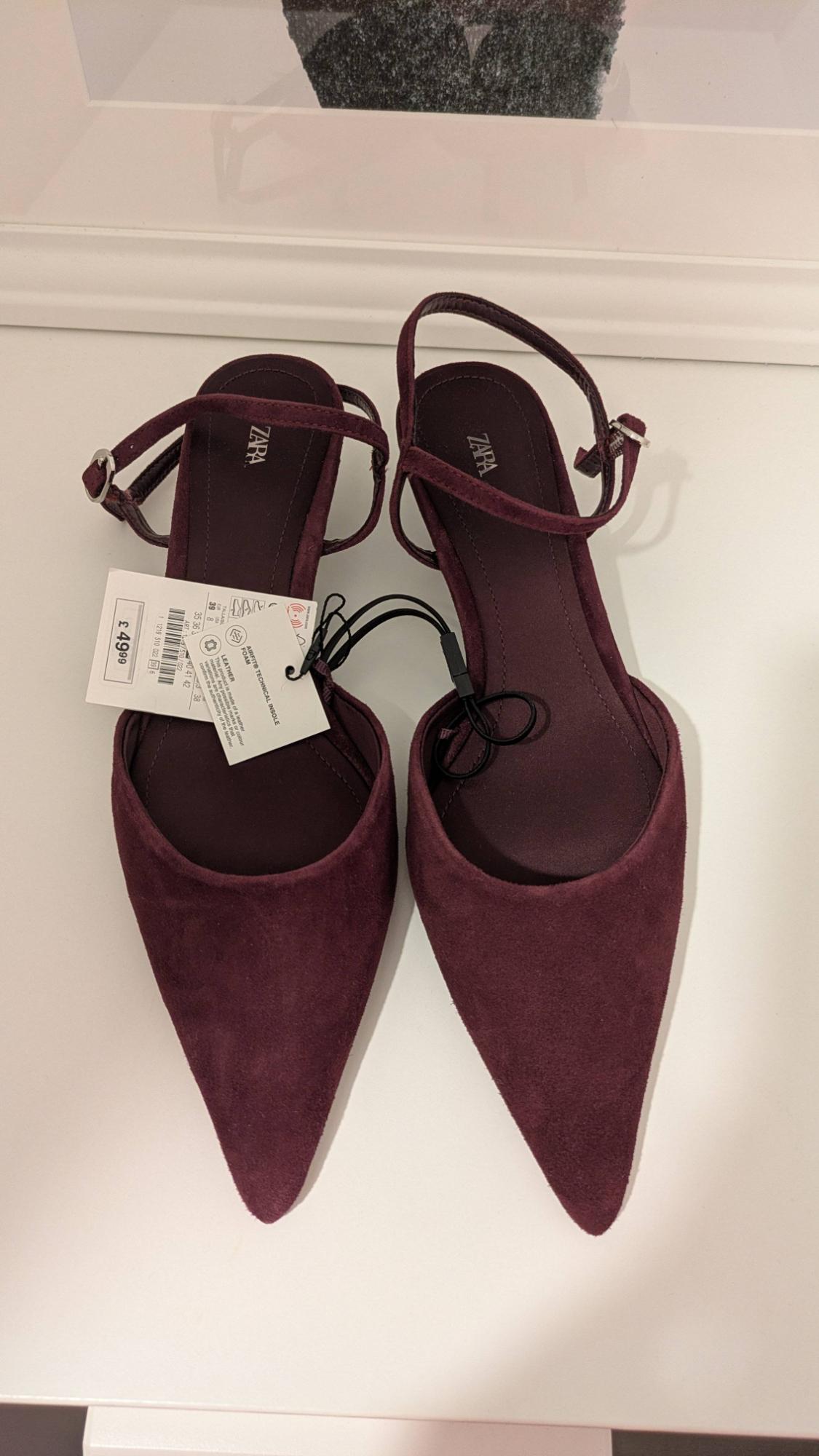 SUEDE KITTEN HEEL SLINGBACKS - Image 3