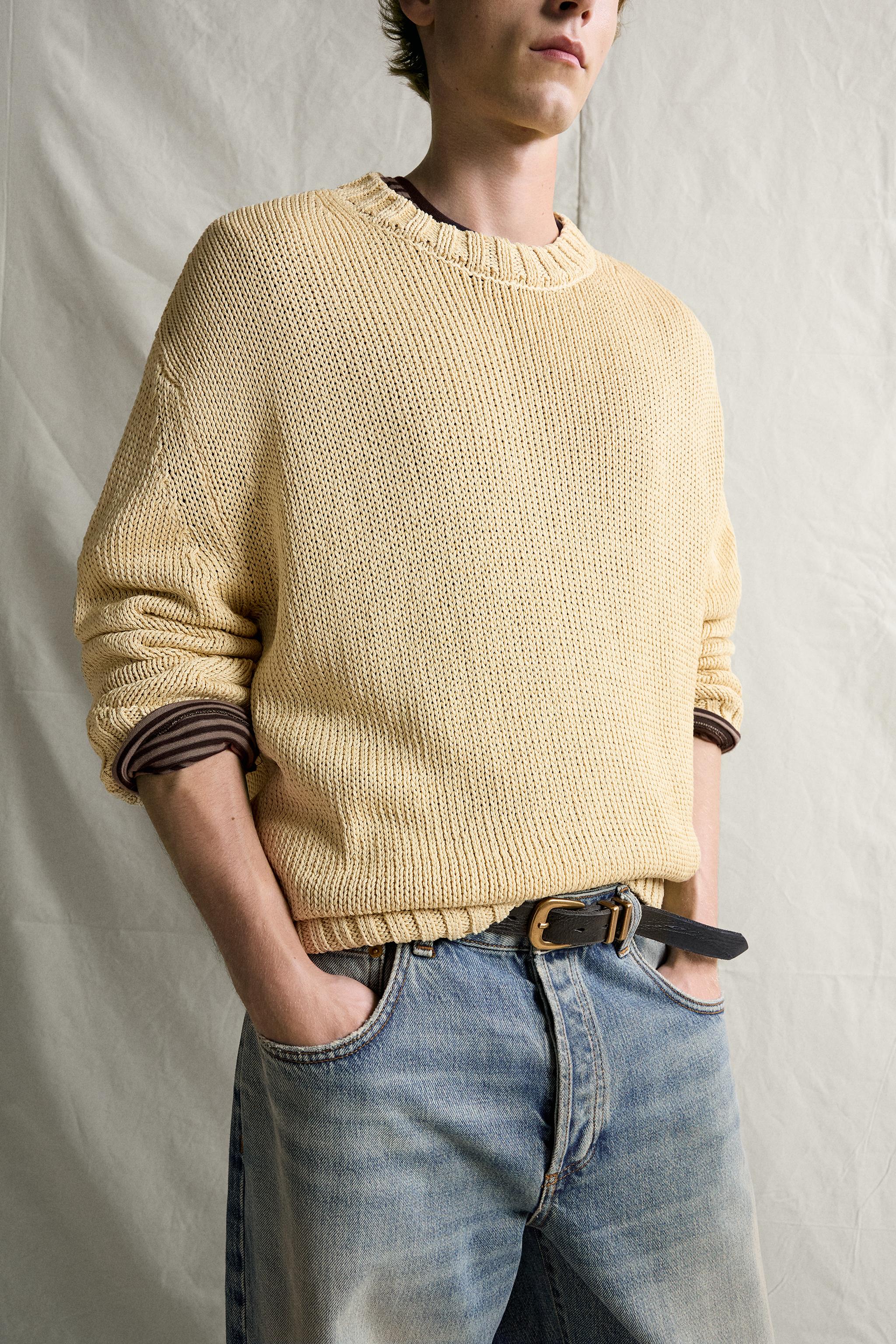 100% MERCERIZED COTTON SWEATER