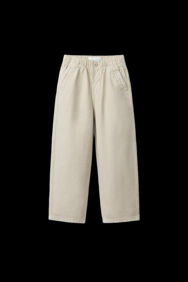 Zara STRAIGHT LEG PANTS - taupe brown - Image 0
