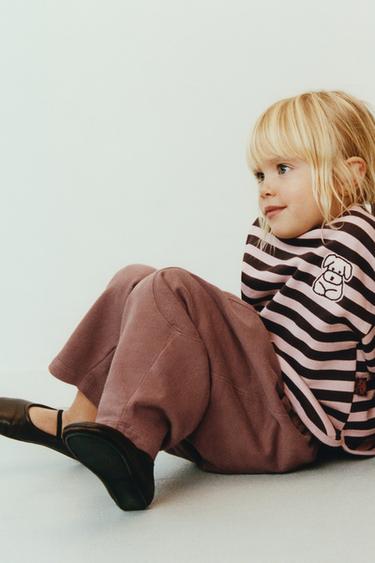 STRIPED NAON JEONG © SWEATSHIRT - Brown by Zara