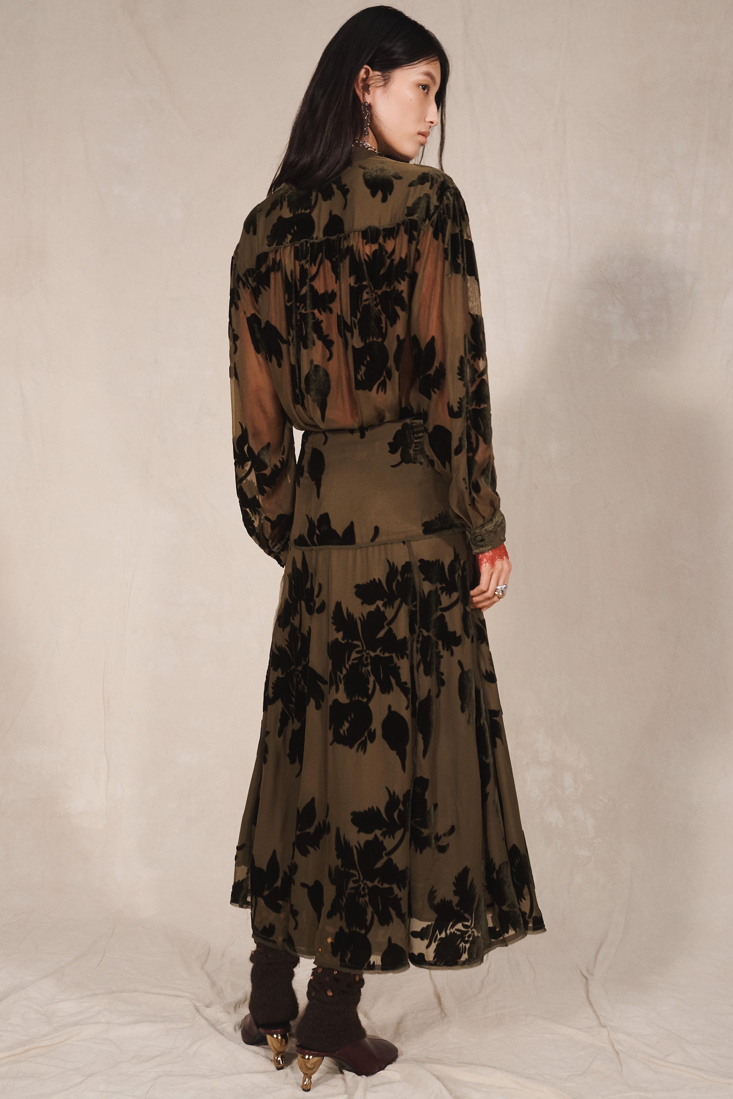 JUPE À FLEURS DÉVORÉES ÉDITION LIMITÉE