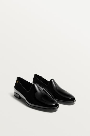 WILLY CHAVARRIA X ZARA PATENT LEATHER LOAFERS - Black by Zara