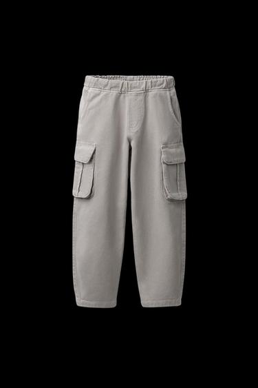 BALLOON TROUSERS WITH POCKETS - Stone by Zara - Image 0