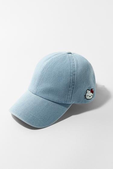 HELLO KITTY © 2025 SANRIO DENIM CAP - Light blue by Zara