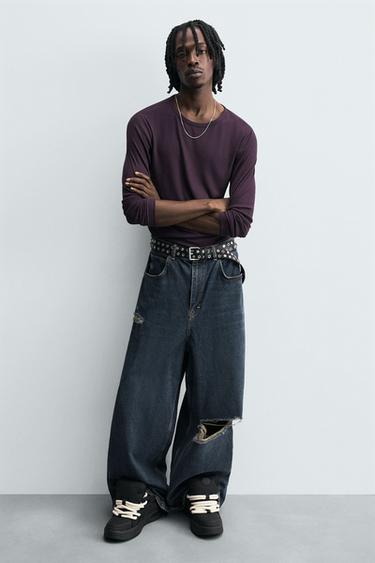 TÊNIS SKATE COM CADARÇOS DE CORDA - Preto da Zara - Imagem 0