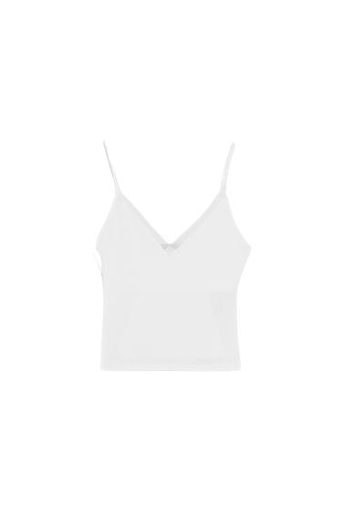 VEST TOP WITH TULLE