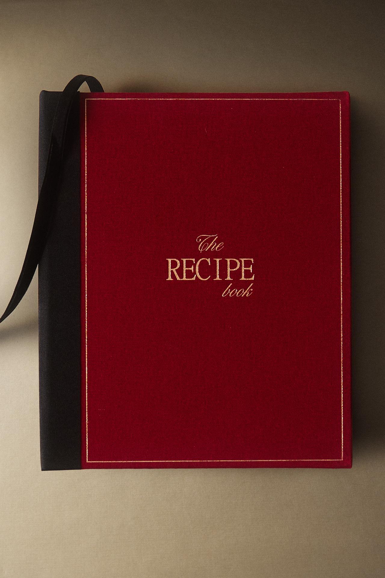CHRISTMAS RECIPE BOOK (ENGLISH) — Red