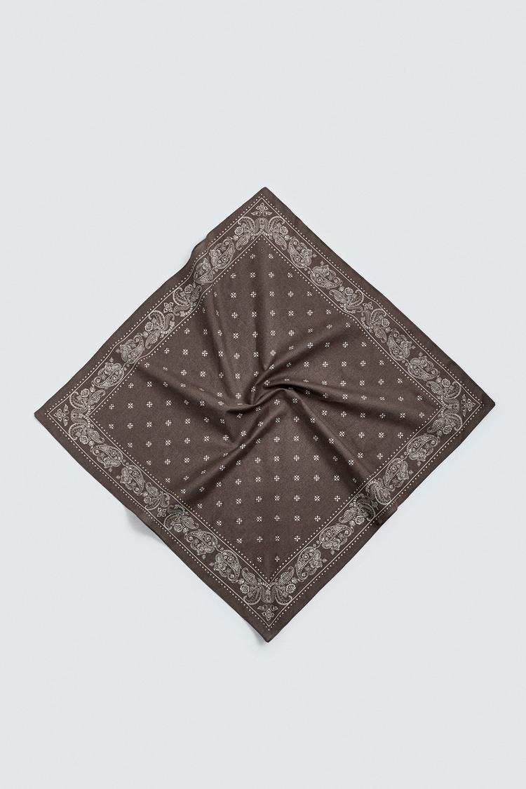ZARA PAISLEY PRINT BANDANA