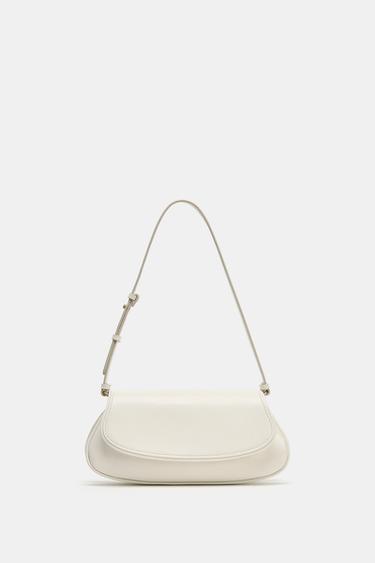 FLAP SHOULDER BAG - Ecru by Zara